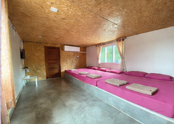 ห้องนอนภายในบ้านพักหมายเลข 3